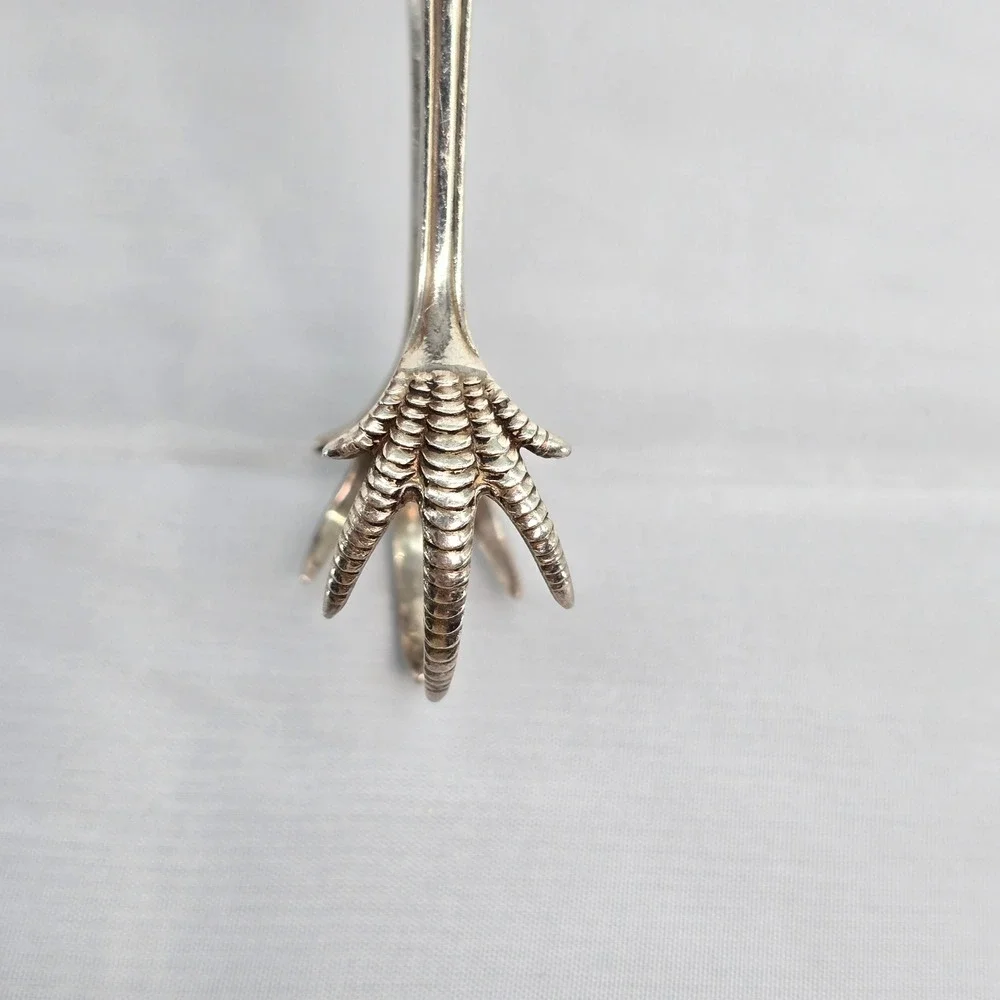 Mappin & Webb Silver Plated Sugar Tongs Vintage Bird Claw Talon Tea Service